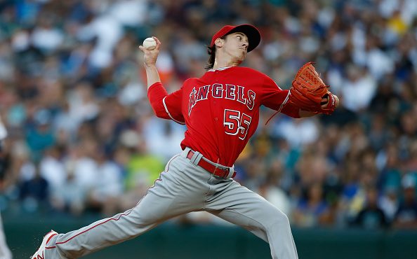 SEATTLE, WA - AUGUST 05:  Starting pitcher Tim Lincecum #55 of the Los Angeles Angels of Anaheim pi...