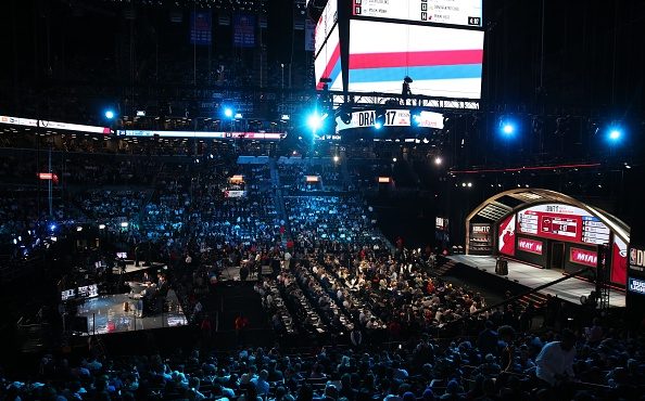 NEW YORK, USA - JUNE 22: A general view of Barclays Center during NBA Draft 2017 in Brooklyn boroug...