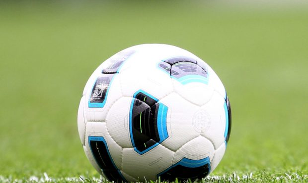 LONDON, ENGLAND - APRIL 02: The match ball during the Barclays Premier League match between Arsenal...