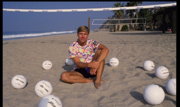 1994: Volleyball player Karch Kiraly on the beach in his hometown of San Clemente, California. Mand...