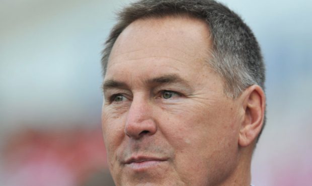 TAMPA, FL - DECEMBER 15: Dwight Clark of the San Francisco 49ers watches warmups before play agains...