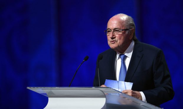 SAINT PETERSBURG, RUSSIA - JULY 25: FIFA President Joseph S. Blatter speaks during the Preliminary ...