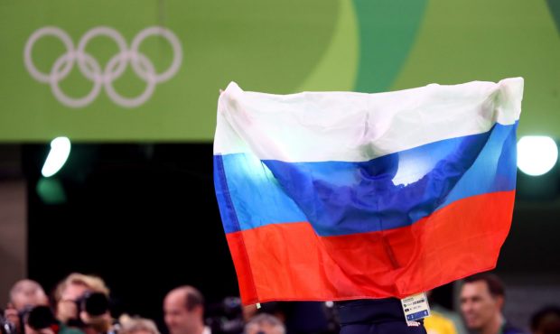 RIO DE JANEIRO, BRAZIL - AUGUST 14: Aliya Mustafina of Russia celebrate winning the gold medal afte...