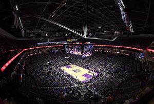 SACRAMENTO, CA - OCTOBER 27:  A overview of Golden 1 Center while the San Antonio Spurs play the Sacramento Kings during an NBA basketball game at Golden 1 Center on October 27, 2016 in Sacramento, California. NOTE TO USER: User expressly acknowledges and agrees that, by downloading and or using this photograph, User is consenting to the terms and conditions of the Getty Images License Agreement.  (Photo by Thearon W. Henderson/Getty Images)