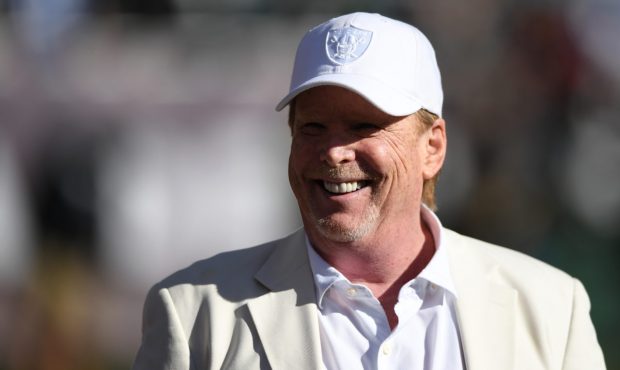 OAKLAND, CA - DECEMBER 24:  Oakland Raiders owner Mark Davis stands on the field prior to their NFL...
