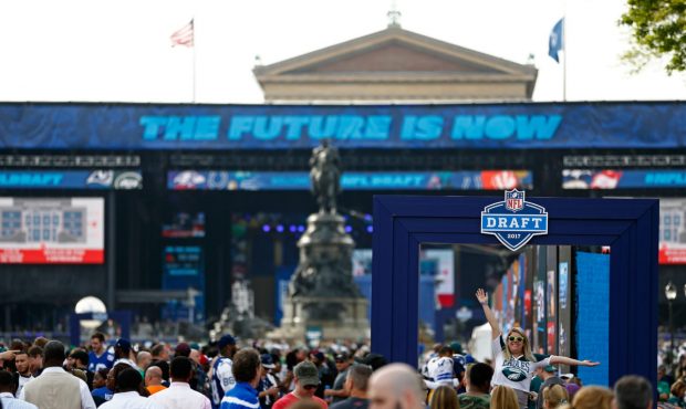 PHILADELPHIA, PA - APRIL 27: Fans attend the NFL Draft Experience prior to the first round of the 2...