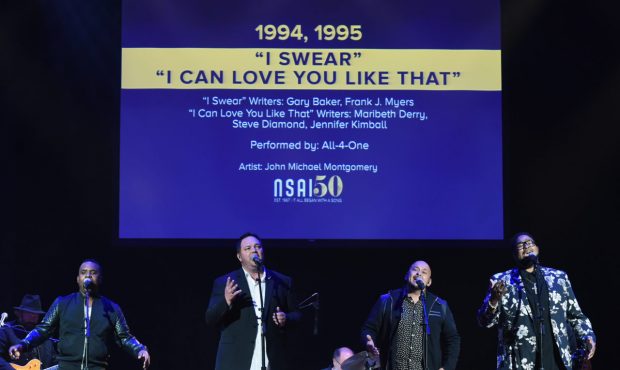 NASHVILLE, TN - SEPTEMBER 20: Singers/Songwriters All-4-One performs during NSAI 50 Years of Songs ...