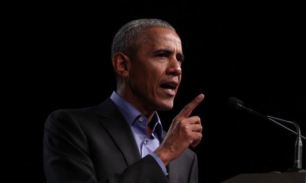 RICHMOND, VA - OCTOBER 19: Former U.S. President Barack Obama speaks as he campaigns for Democratic...