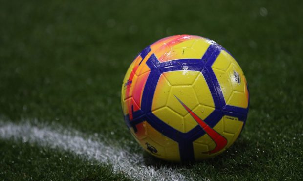 WATFORD, ENGLAND - DECEMBER 16: General view of the match ball during the Premier League match betw...