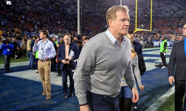 LOS ANGELES, CA - JANUARY 06: NFL Commissioner Rodger Goodell attends the NFC Wild Card Playoff Gam...