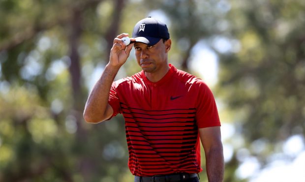 PALM HARBOR, FL - MARCH 11: Tiger Woods reacts after a putt on the sixth hole during the final roun...