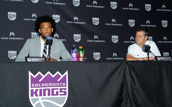 (Photo by Rocky Widner/NBAE via Getty Images)Marvin Bagley III,Dave Joerger...