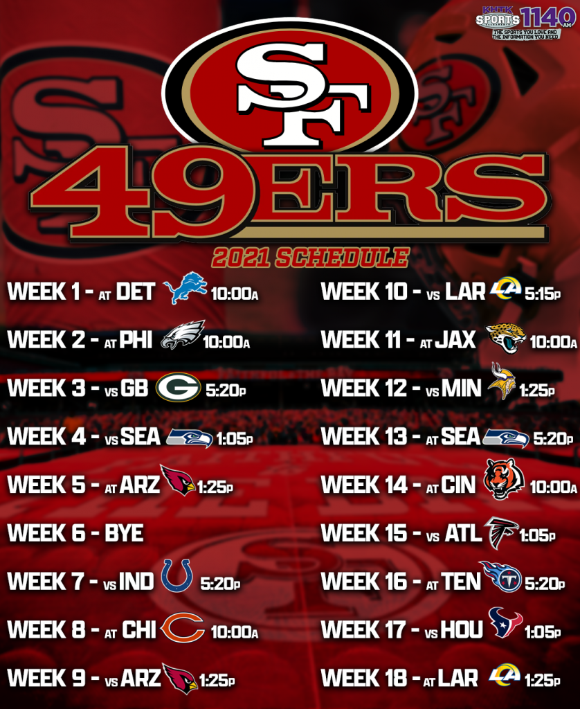 what time is 49er game on tomorrow