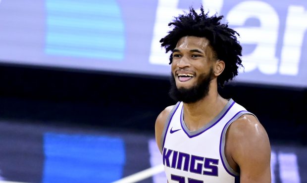 ORLANDO, FLORIDA - JANUARY 27: Marvin Bagley III #35 of the Sacramento Kings looks on during the th...