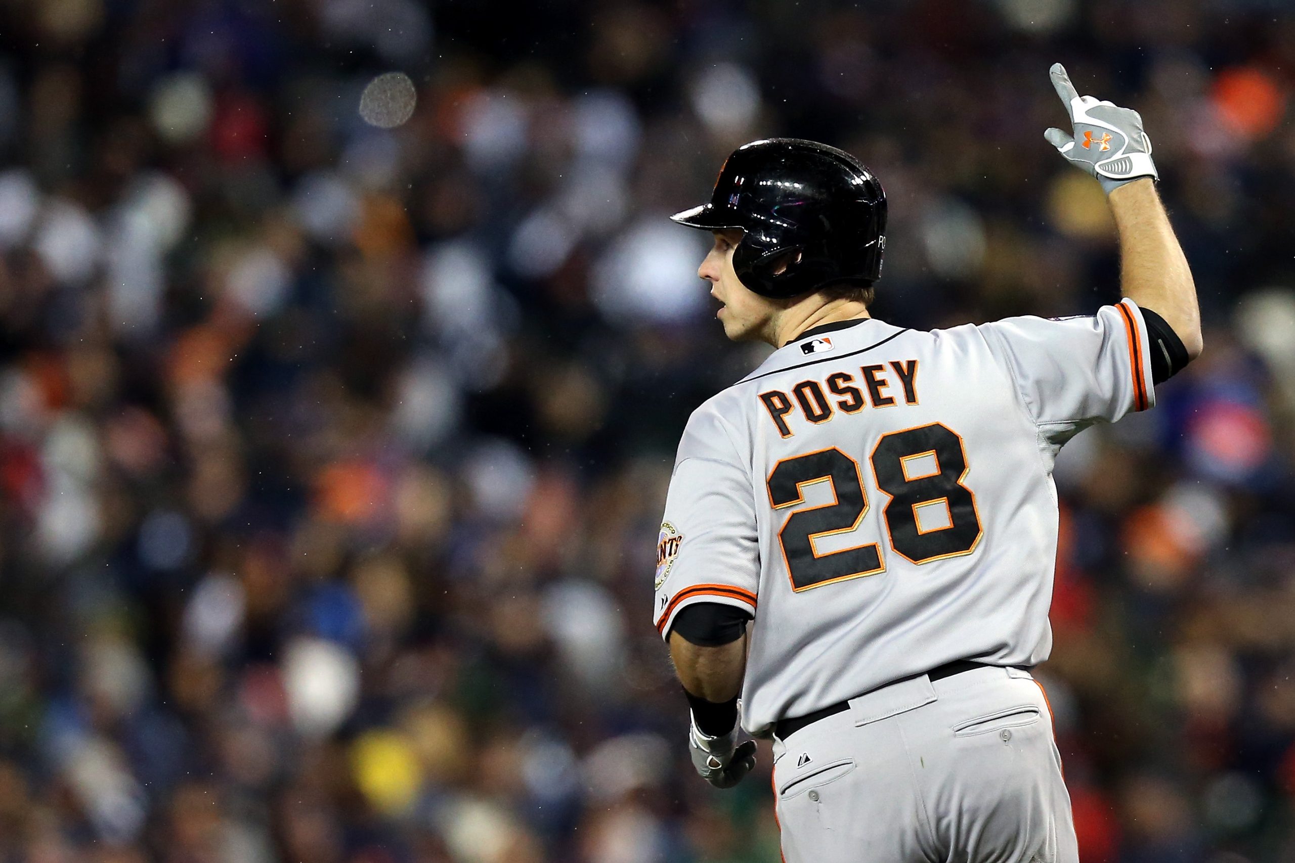 Buster Posey by Ezra Shaw