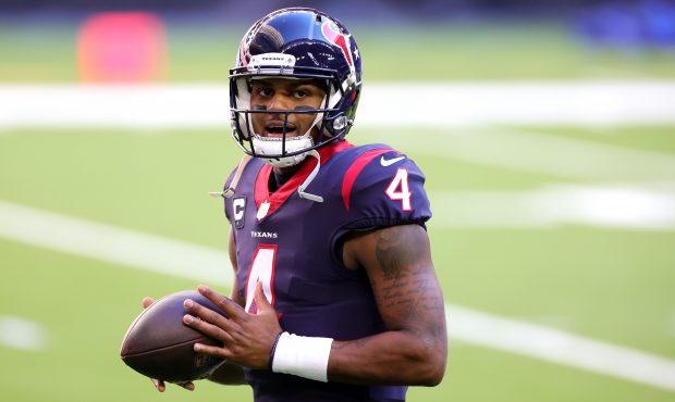 HOUSTON, TEXAS - JANUARY 03: Deshaun Watson #4 of the Houston Texans in action against the Tennesse...