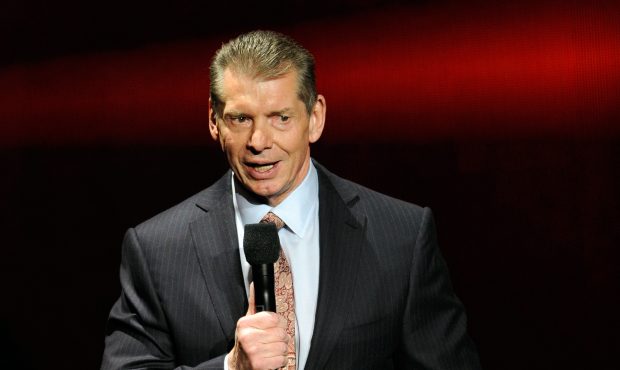 LAS VEGAS, NV - JANUARY 08: WWE Chairman and CEO Vince McMahon speaks at a news conference announci...