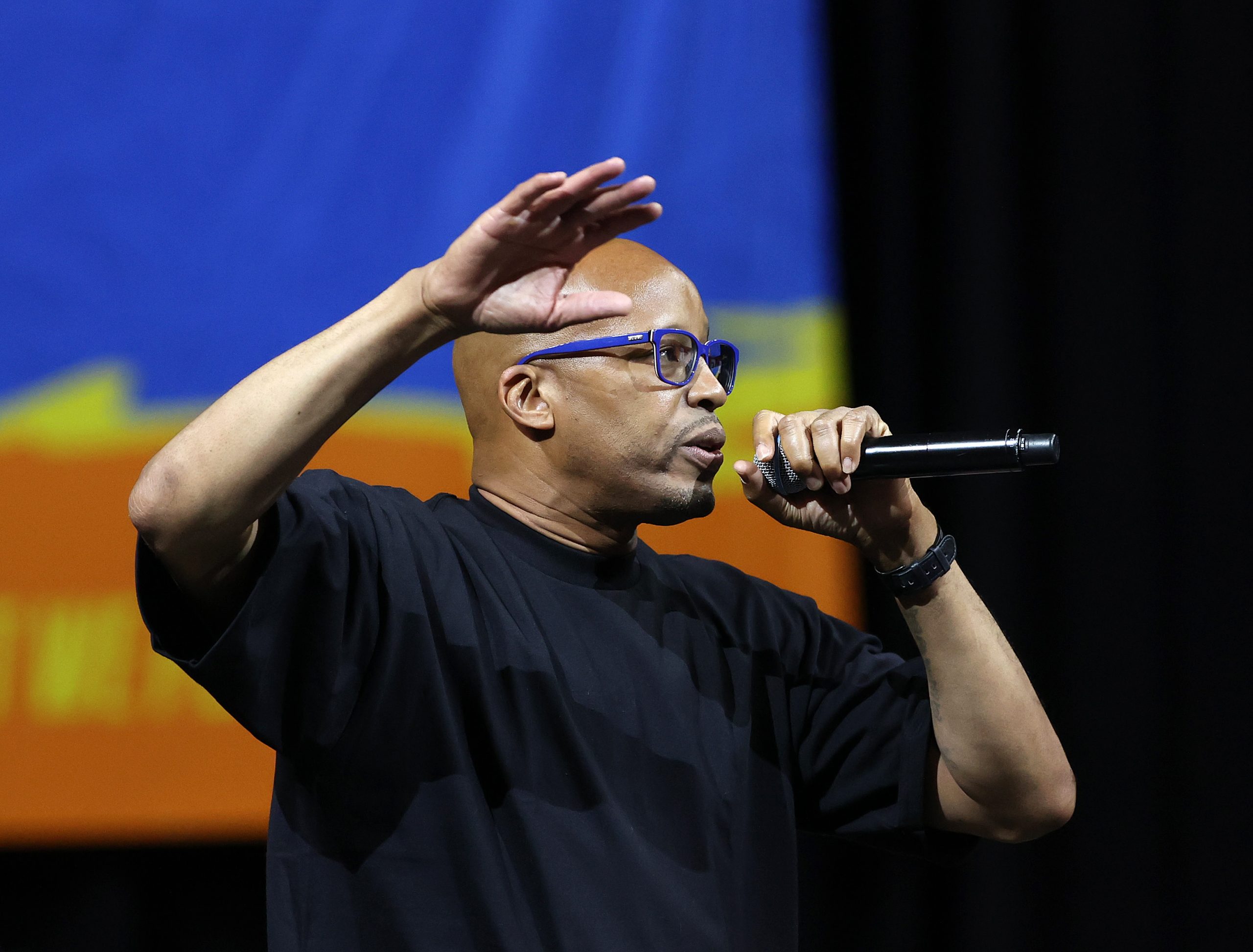 Warren G performs during week three of the BIG3 at the Orleans Arena on July 24, 2021 in Las Vegas,...