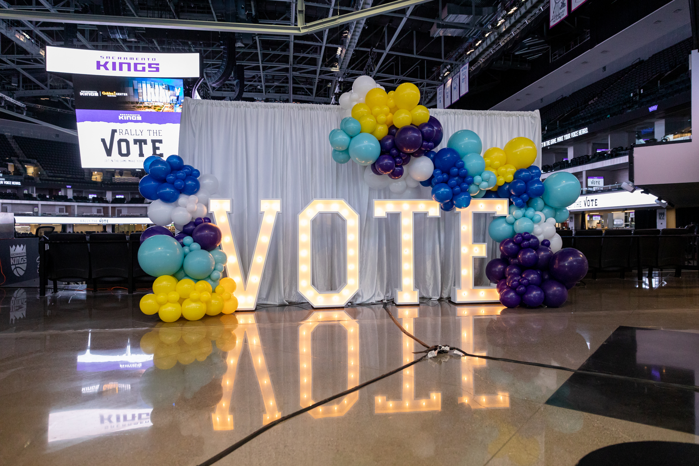 "When We All Vote" rally at the Golden 1 Center., home of the Sacramento Kings...
