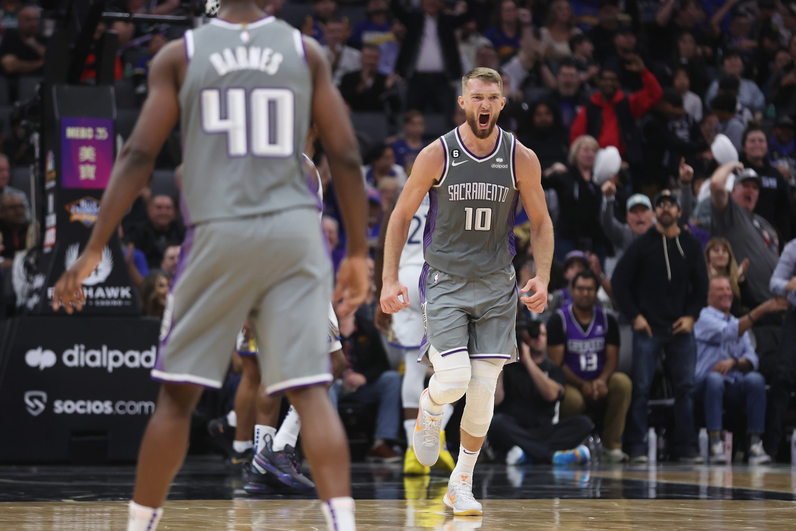 Kevon Looney dominated Domanatas Sabonis and the Kings in Game 7