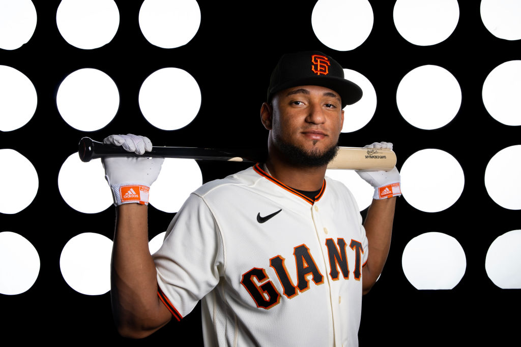 SCOTTSDALE, AZ - FEBRUARY 24: Luis Matos #78 of the San Francisco Giants poses for a photo during t...
