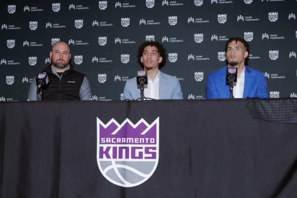 Kings draft picks Colby Jones, Jalen Slawson introduced at first