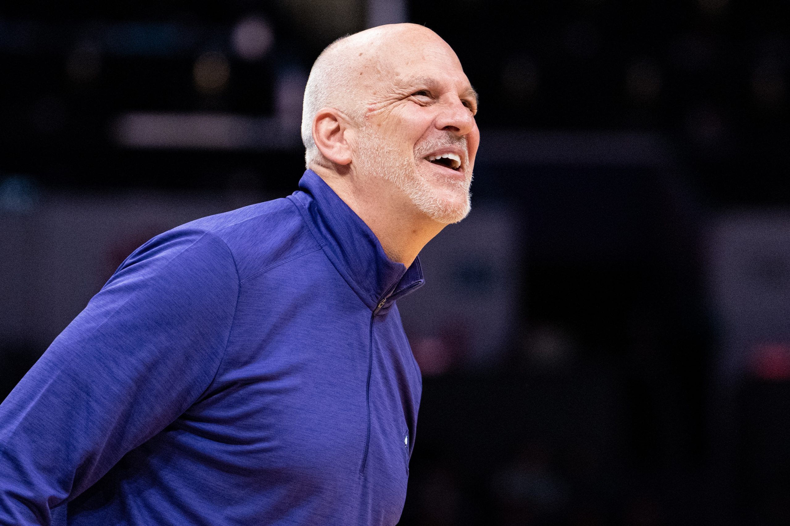 Sacramento Kings assistant coach Jay Triano looks on during a game....