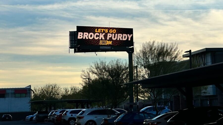 Brock Purdy support billboard ad in Arizona (@thestephenperez / X)...