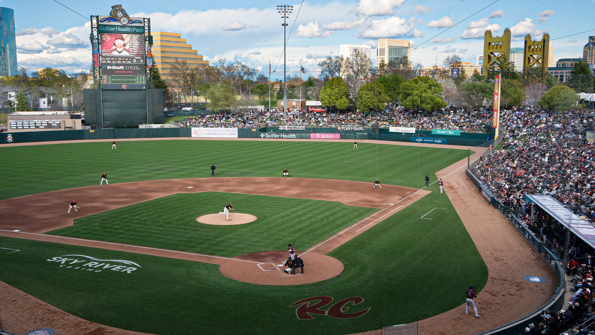 The San Francisco Giants take on the Sacramento River Cats at Sutter Health Park....