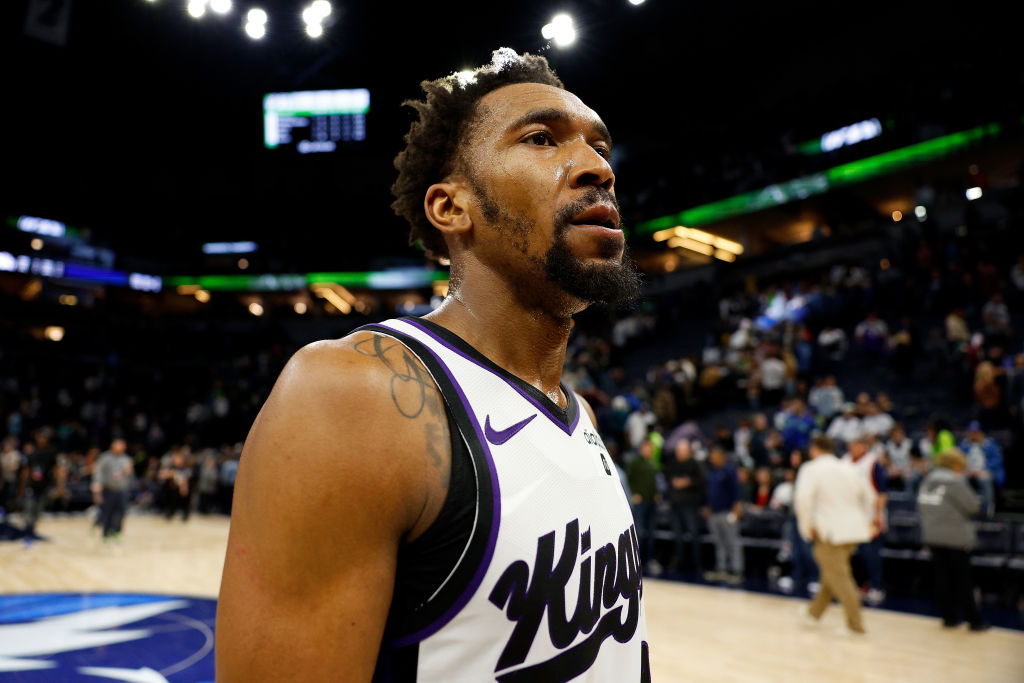 Malik Monk #0 of the Sacramento Kings walks off the court after the game against the Minnesota Timb...