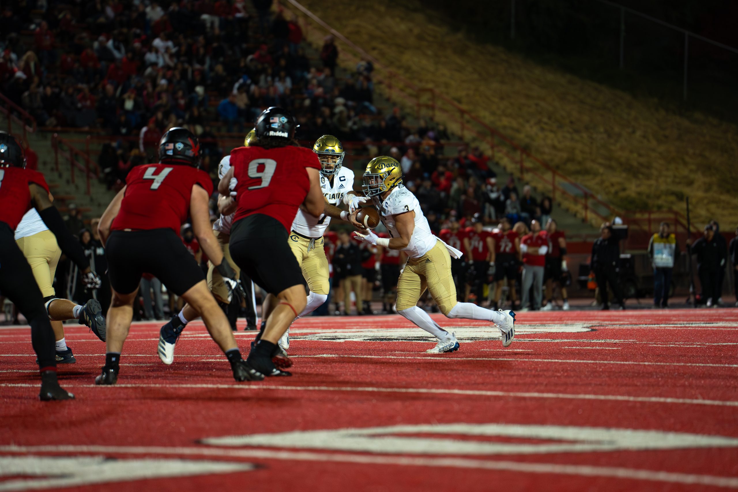 UC Davis football defeats Eastern Washington during the 2024 season....