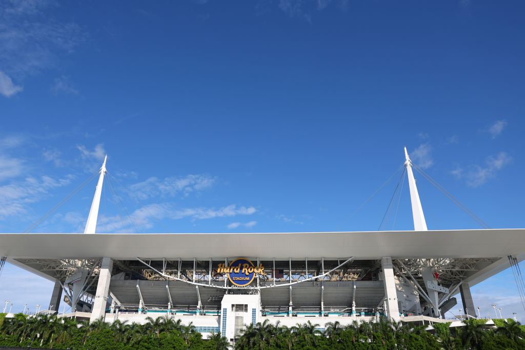 MIAMI GARDENS, FLORIDA - JUNE 23: A general view outside the stadium prior to the CONMEBOL Copa Ame...