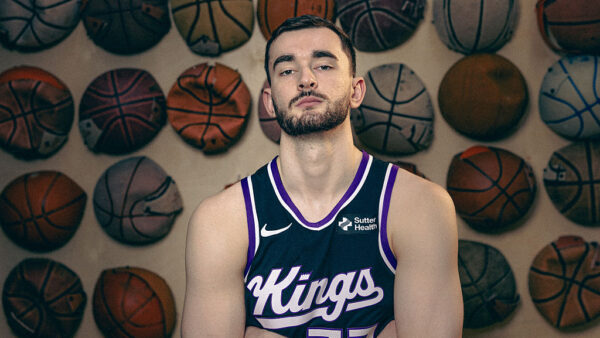 LAS VEGAS, NEVADA - JULY 15: (Editors Note: Tonal effects have been applied to this image) Alex Karaban #33 of the Sacramento Kings poses for a portrait during the 2026 NBA Rookie Photo Shoot at UNLV on July 15, 2026 in Las Vegas, Nevada. (Photo by Carmen Mandato/Getty Images)