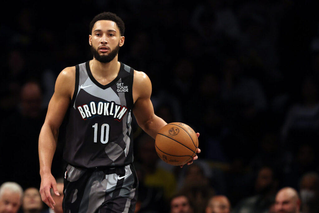 NEW YORK, NEW YORK - DECEMBER 04: Ben Simmons #10 of the Brooklyn Nets in action during the game against the Indiana Pacers at Barclays Center on December 04, 2024 in the Brooklyn borough of New York City. The Nets won 99-90. NOTE TO USER: User expressly acknowledges and agrees that, by downloading and or using this photograph, User is consenting to the terms and conditions of the Getty Images License Agreement. (Photo by Sarah Stier/Getty Images)