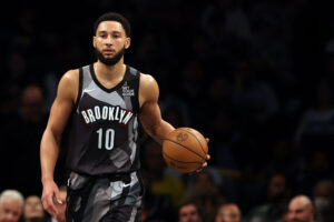 NEW YORK, NEW YORK - DECEMBER 04: Ben Simmons #10 of the Brooklyn Nets in action during the game against the Indiana Pacers at Barclays Center on December 04, 2024 in the Brooklyn borough of New York City. The Nets won 99-90. NOTE TO USER: User expressly acknowledges and agrees that, by downloading and or using this photograph, User is consenting to the terms and conditions of the Getty Images License Agreement. (Photo by Sarah Stier/Getty Images)