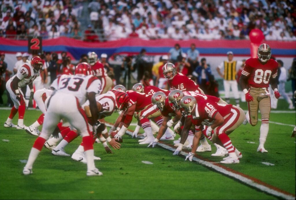 22 Jan 1989: General view of Super Bowl XXIII between the San Francisco 49ers and the Cincinnati Bengals at Joe Robbie Stadium in Miami, Florida. The 49ers won the game, 20-16. Mandatory Credit: Rick Stewart /Allsport