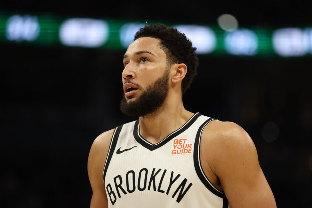 MILWAUKEE, WISCONSIN - DECEMBER 26: Ben Simmons #10 of the Brooklyn Nets walks backcourt during a game against the Milwaukee Bucks at Fiserv Forum on December 26, 2024 in Milwaukee, Wisconsin. The Nets defeated the Bucks 111-105. NOTE TO USER: User expressly acknowledges and agrees that, by downloading and or using this photograph, User is consenting to the terms and conditions of the Getty Images License Agreement. (Photo by Stacy Revere/Getty Images)