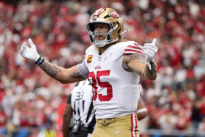 Report: 49ers’ Nick Bosa, George Kittle to travel to Australia