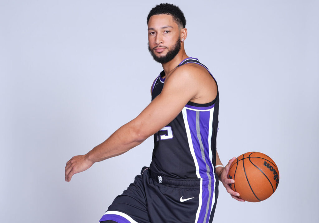 SACRAMENTO, CALIFORNIA - SEPTEMBER 28: Ben Simmons #25 of the Sacramento Kings poses for a picture during the Kings Media Day at Sacramento Kings Practice Facility on September 28, 2026 in Sacramento, California. NOTE TO USER: User expressly acknowledges and agrees that, by downloading and or using this photograph, User is consenting to the terms and conditions of the Getty Images License Agreement. (Photo by Thearon W. Henderson/Getty Images)