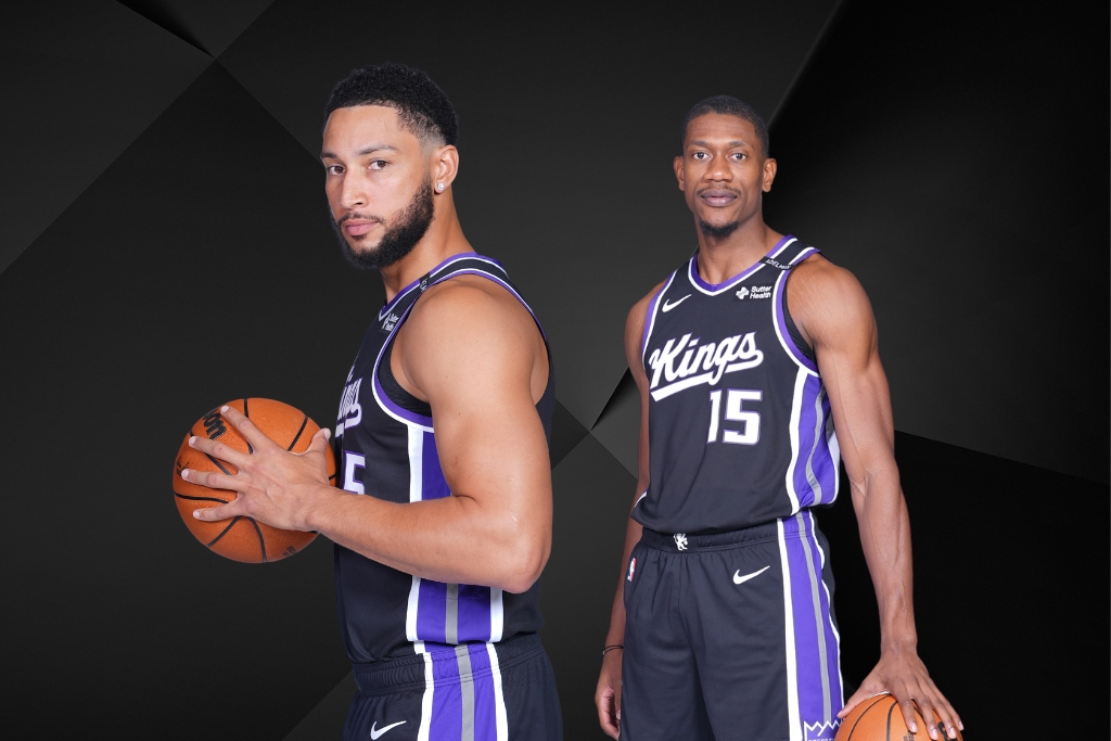 (Getty Images) Ben Simmons & De'Andre Hunter of the Sacramento Kings
